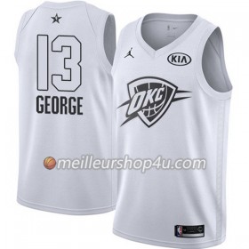 Maillot Basket Homme Oklahoma City Thunder Paul George 13 2018 All Star Jordan Brand Blanc Swingman
